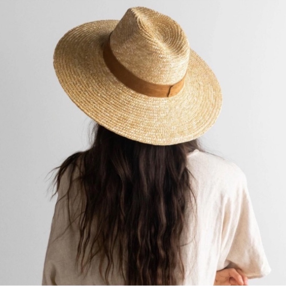 NWOT GIGI PIP Isla Straw Fedora Hat Women’s One Size - Picture 2 of 16